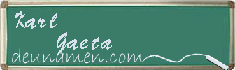 Karl Gaeta Visitenkarte